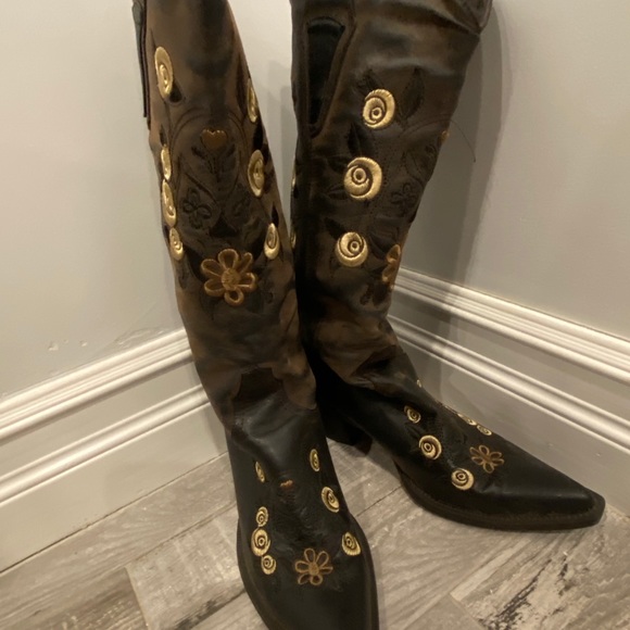 Dallas Texas Bouti, Pointed toe woman cowboy boots - Picture 4 of 12